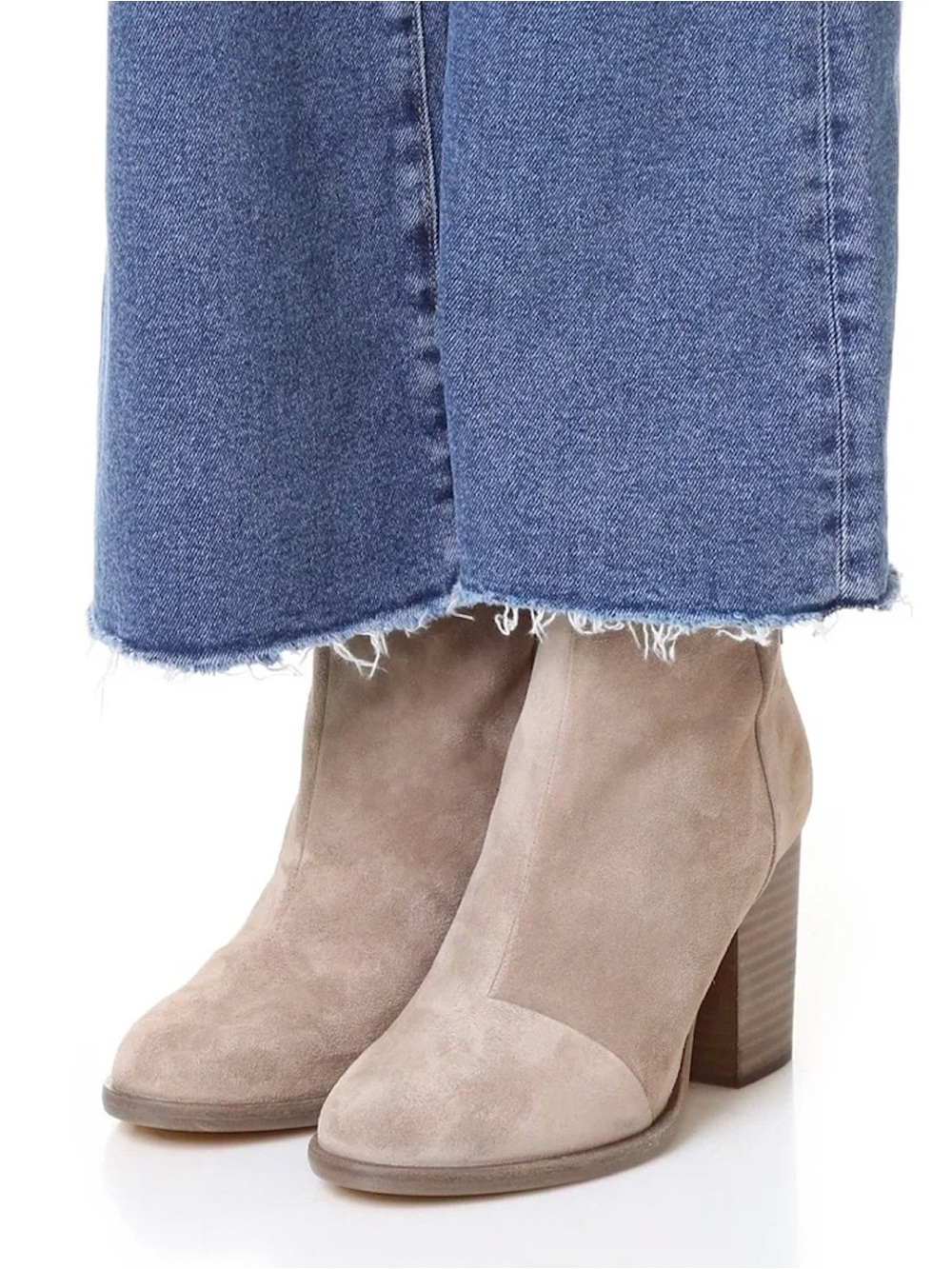 Rag & Bone Ashby Suede Ankle Bootie in Stone